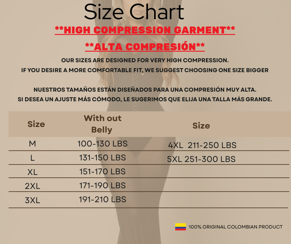 Colombian Strapless Zipper Invisible Shapewear High Compression